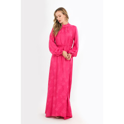 FUŞYA "Yazın Renklenen Günlerinize Yakışacak: Jakarlı Elbise (Ürün Kodu: 1004)"